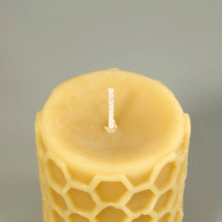 Big Dipper Beeswax Honeycomb  Pillar Candle