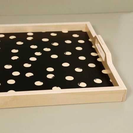 Birch Laminate Tray / Polka Dot