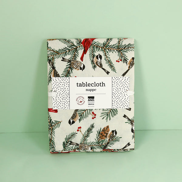 Birds & Boughs Cotton Tablecloth