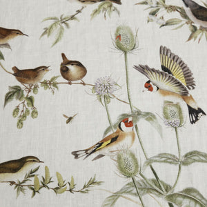 Birds Linen Table Runner / 18" x 57"