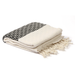 Turkish Cotton Bath Towel / Damla Black & White
