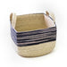 Makaua Palm Leaf Revistero Basket / Zebra Black