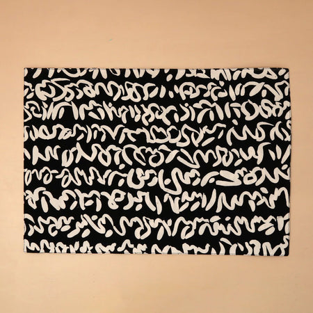 Story Black Cotton Placemat