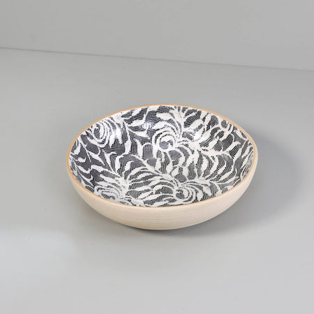 Terrafirma 8" Round Bowl / Laurel / Black
