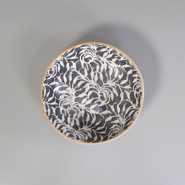 Terrafirma 8" Round Bowl / Laurel / Black