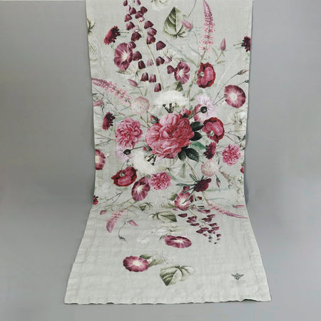 Blossom Garden Linen Table Runner 18" x 57"