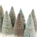 Fiber Bottle Brush Trees Set / Blues