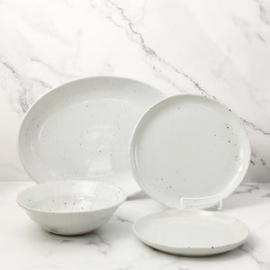 Marcus Oval Serving Platter / White Salt Glaze