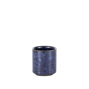 Blue Reactive Glaze Ceramic Sake Cup