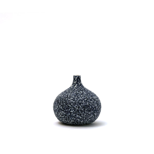 Porcelain Mini Bud Vase / Blue Marbled