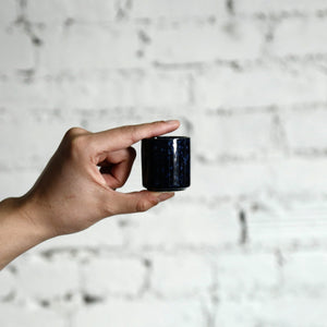 Blue Reactive Glaze Ceramic Sake Cup