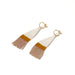 Franja Earrings / White