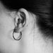 Zoe Hoop Earrings / Small / Espresso
