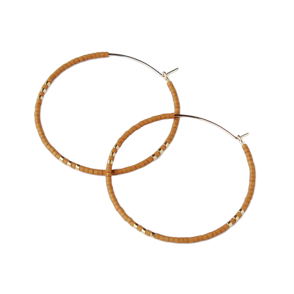 Zoe Hoop Earrings / Large / Sienna
