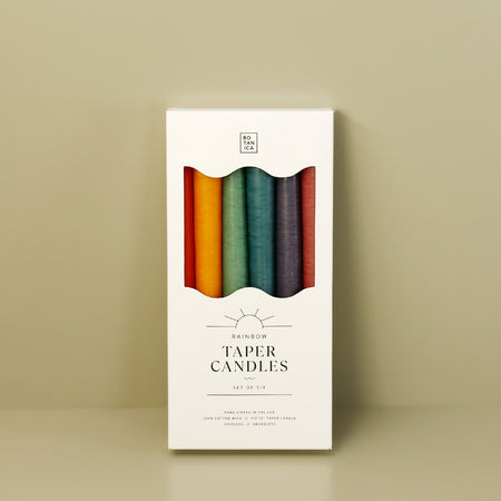 Taper Candle Collection 6pc / Rainbow
