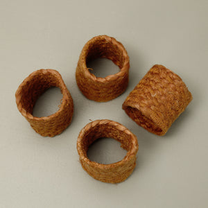 Jute Napkin Rings 4pc / Cinnamon