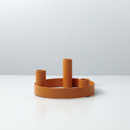 Round Metal Candelabra Ring / Marigold