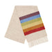 Merino Wool Scarf / Rainbow Beige