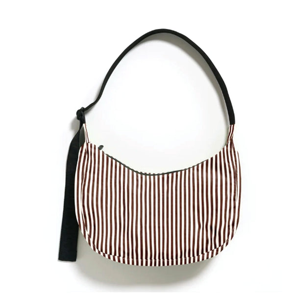 Baggu Medium Crescent Bag / Brown Stripe