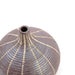 Porcelain Mini Bud Vase / Brown Wide Stripe