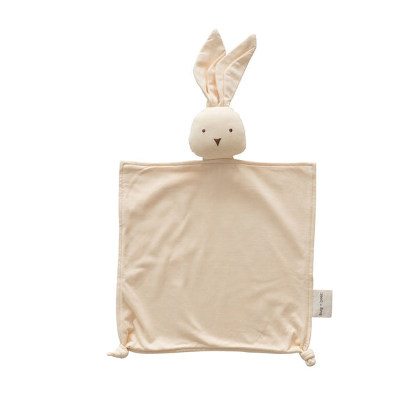 Organic Cotton Bunny Lovey Blanket / Lemonade