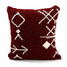 Burgundy Scattered Stitch Pillow / 18" Square