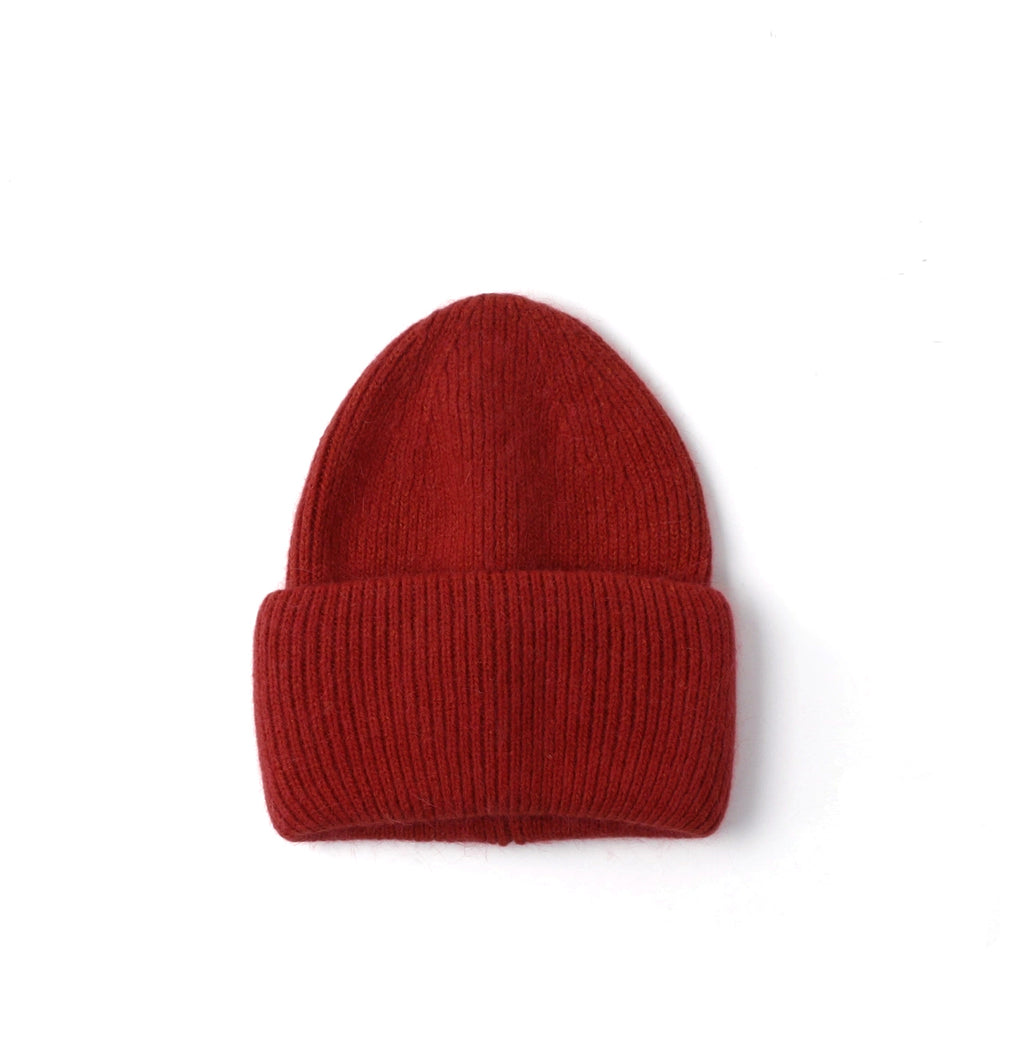 Angora Beanie / Burnt Red