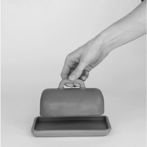 Hand Made Butter Dish / Eggshell