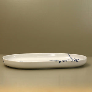 Caskata Large Coupe Platter / Summer Blues