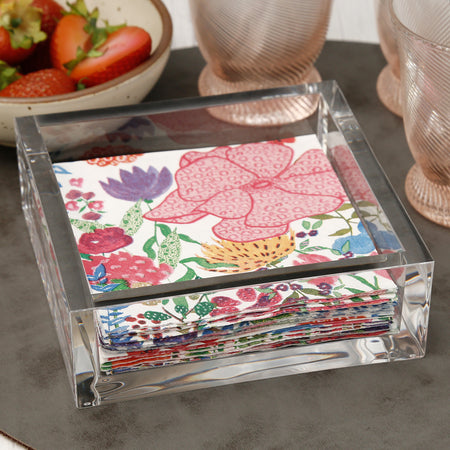 Acrylic Napkin Holder / Cocktail Clear