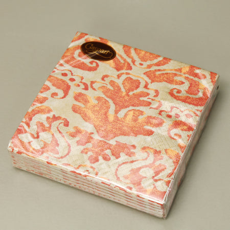 Caspari Paper Cocktail Napkins / Palazzo Coral