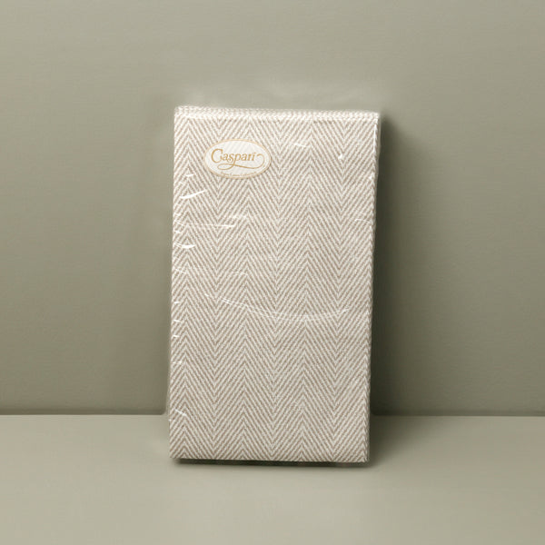 Caspari Paper Guest Napkins / Jute Flax