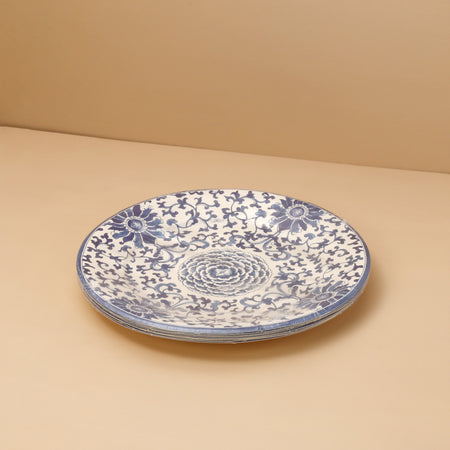 Caspari Paper Dinner Plates / Indigo Garden