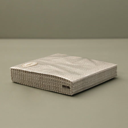 Caspari Paper Cocktail Napkins / Jute Flax