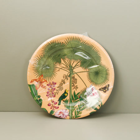 Caspari Paper Salad & Dessert Plates / Paradise Garden Melon