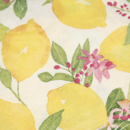 Caspari Paper Luncheon Napkins / Limoncello
