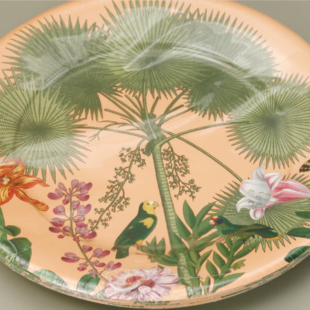 Caspari Paper Salad & Dessert Plates / Paradise Garden Melon