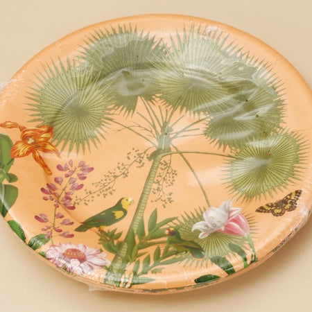 Caspari Paper Dinner Plates / Paradise Garden Melon
