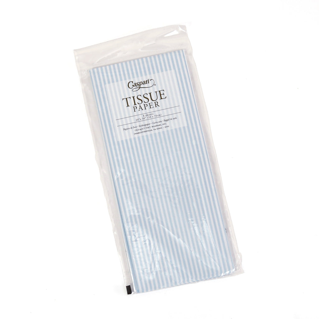 Tissue Paper Sheets / Mini Stripe Robin's Egg