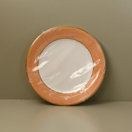 Caspari Paper Dinner Plates / Melon