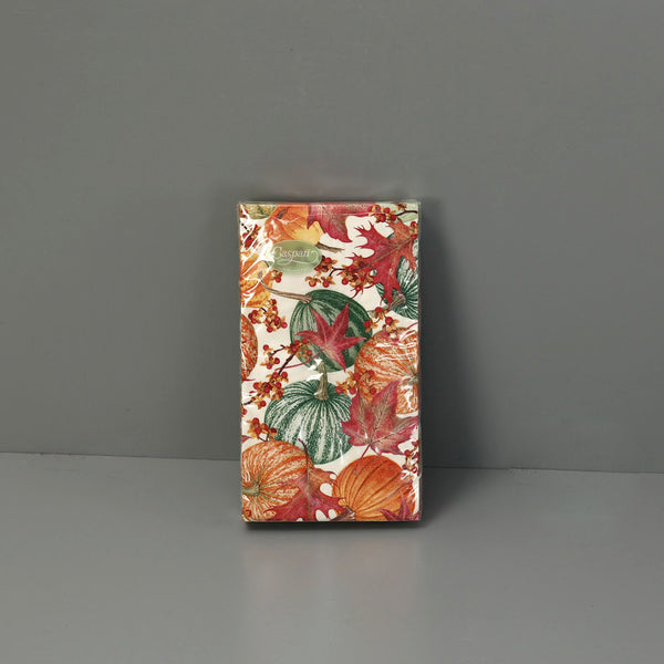 Caspari Paper Guest Napkins / Gourds and Leaves