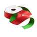 Green & Red Reversible Satin Wired Ribbon