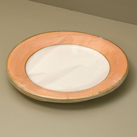 Caspari Paper Dinner Plates / Melon