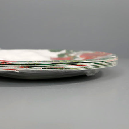 Caspari Paper Dinner Plates / Christmas Garden