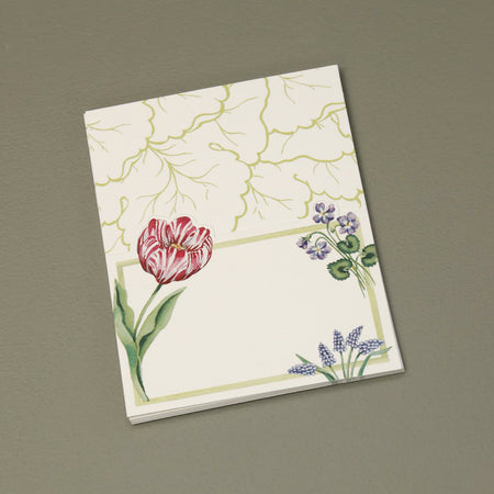Caspari Paper Place Cards / Floral Majolica