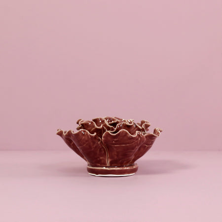 Ceramic Flower / Sea Lettuce Purple