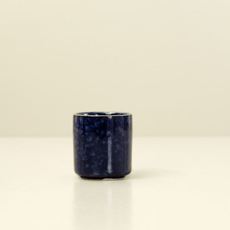 Blue Reactive Glaze Ceramic Sake Cup