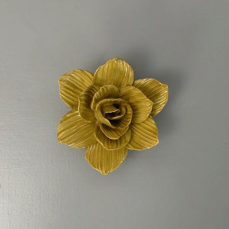 Ceramic Flower / Chartreuse Gladiolus