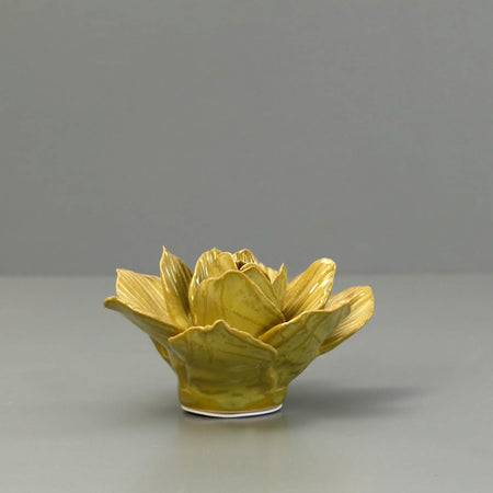 Ceramic Flower / Chartreuse Gladiolus