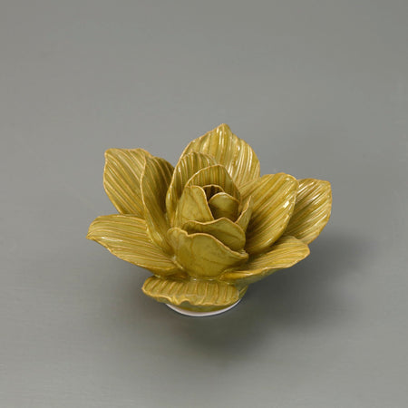 Ceramic Flower / Chartreuse Gladiolus